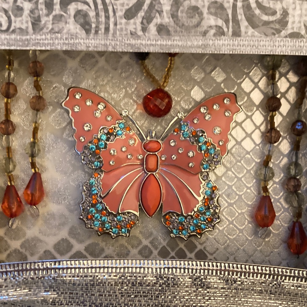 Jeweled Butterfly Shadow Box - Picture 2 of 4